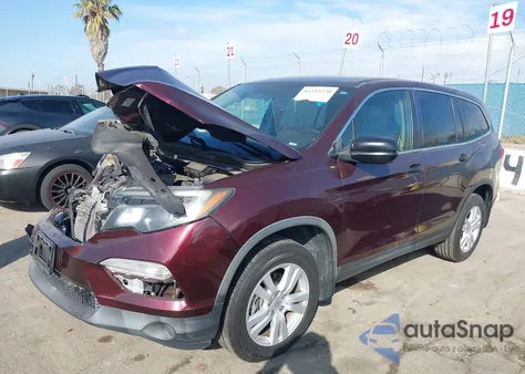 2017 Honda Pilot Lx из США, поврежденный, VIN 5FNYF5H19HB028002